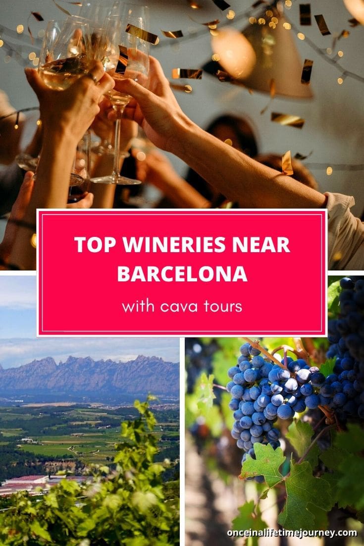 Top wineries near Barcelona including Cava tours