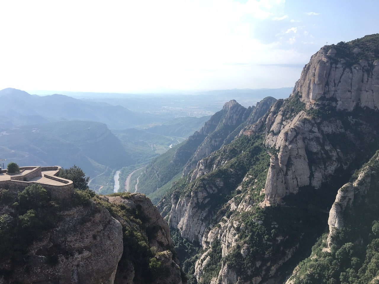 View from Apostles Lookout point in Montserrat