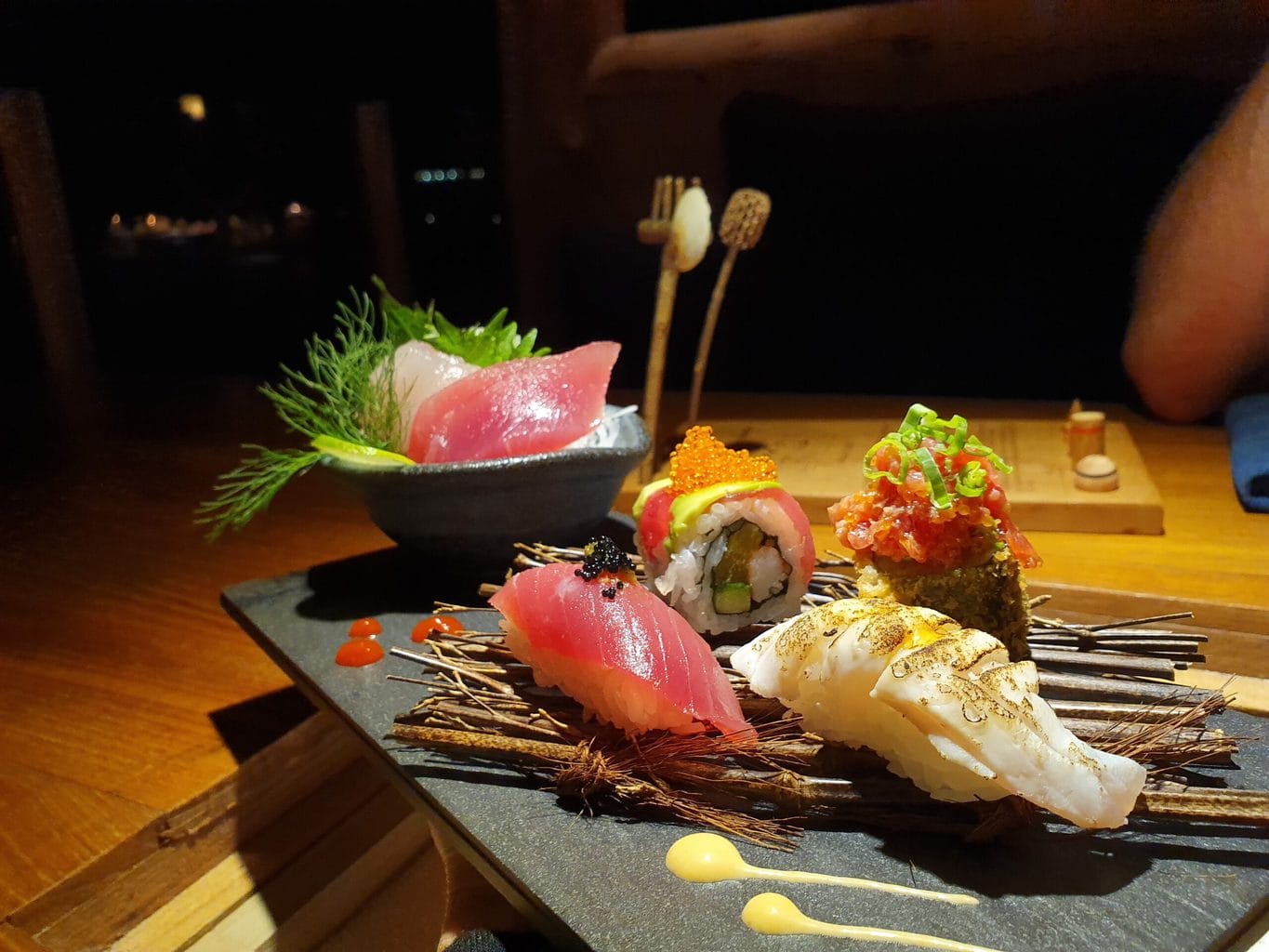 Japanese food at Gili Lankanfushi