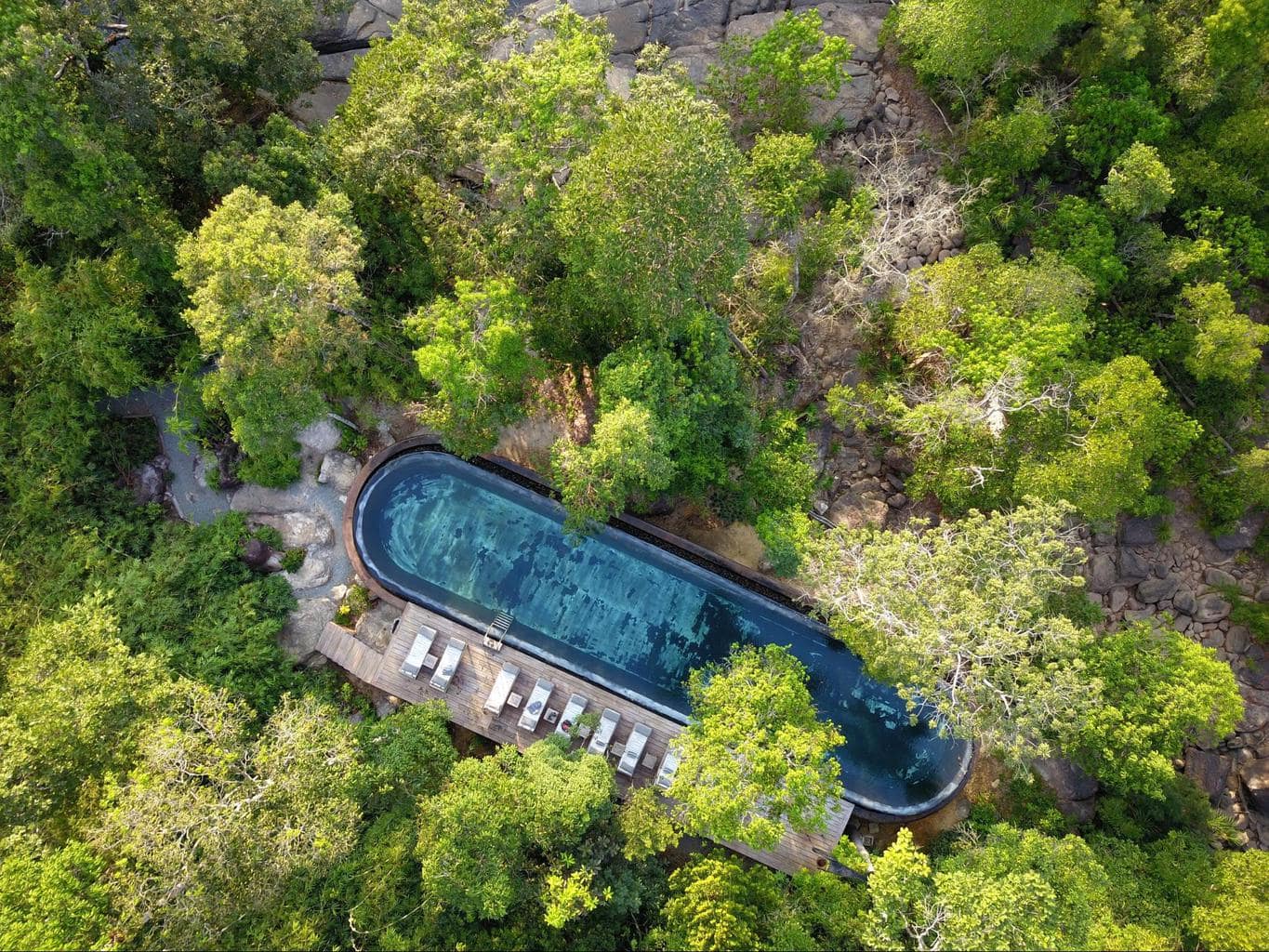 Cistern pool at Shinta Mani Wild