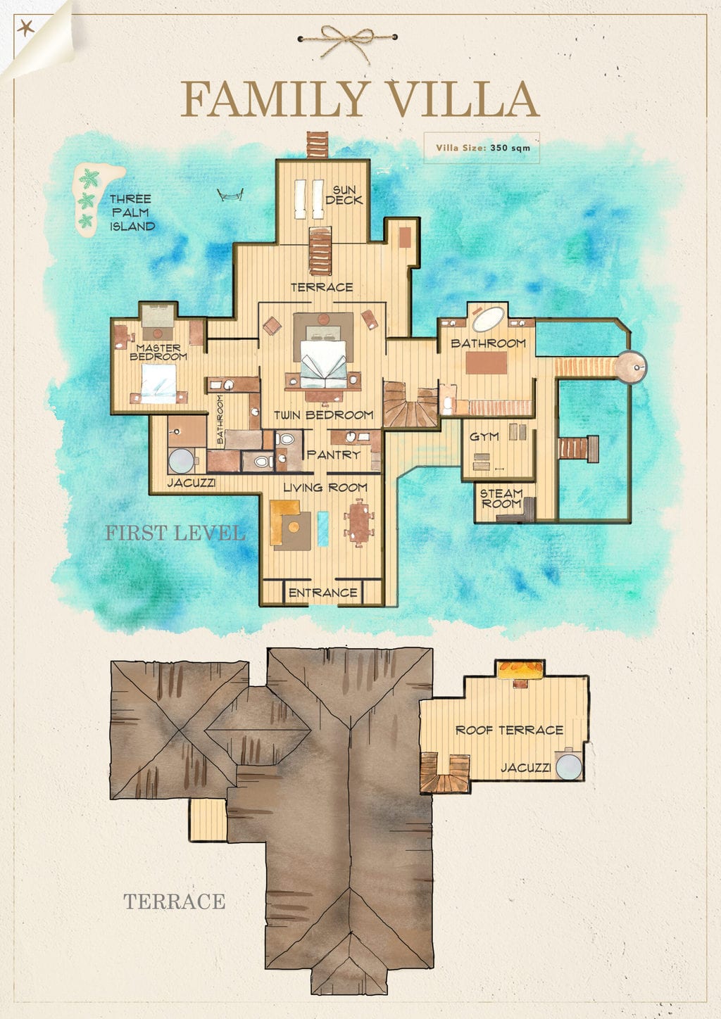 Gili Lankanfushi villa maps