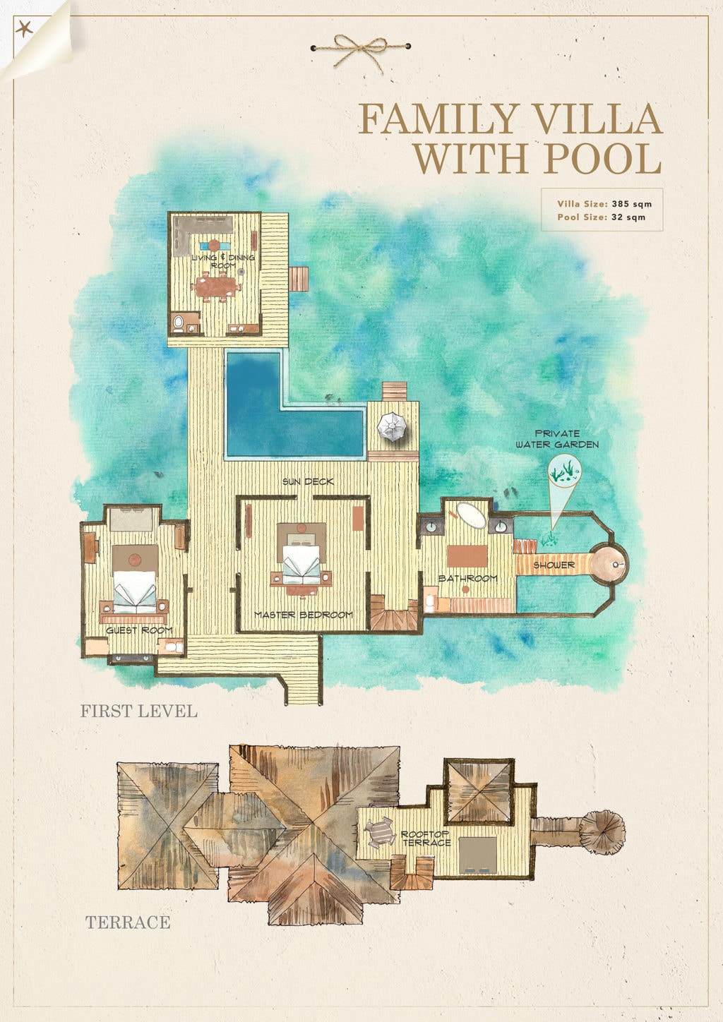 Gili Lankanfushi villa maps