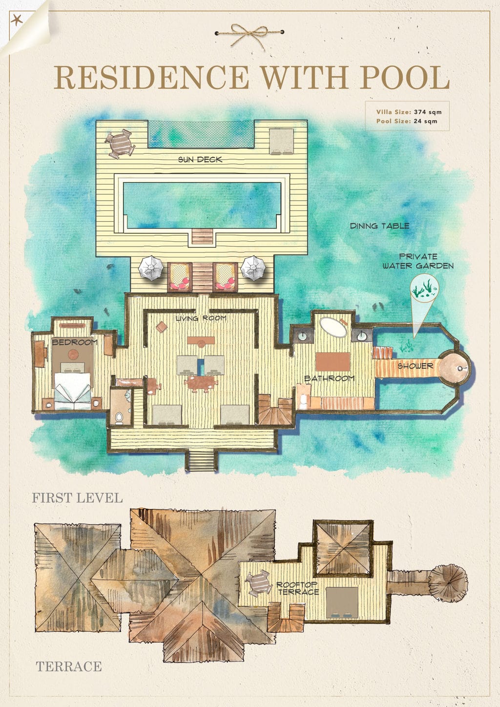 Gili Lankanfushi villa maps