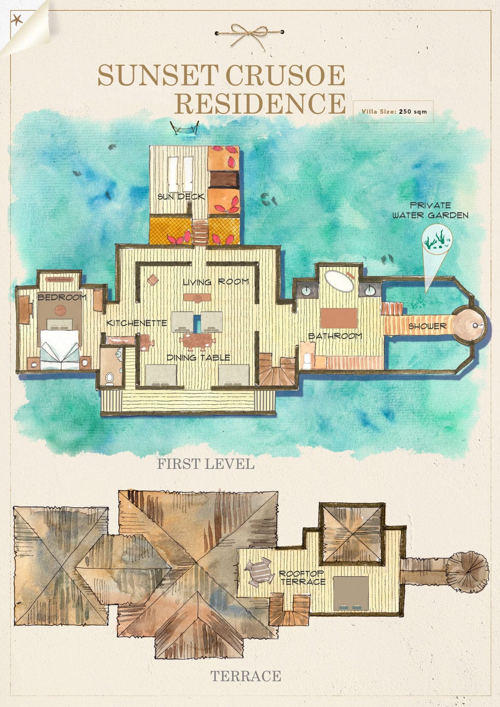 Gili Lankanfushi villa maps