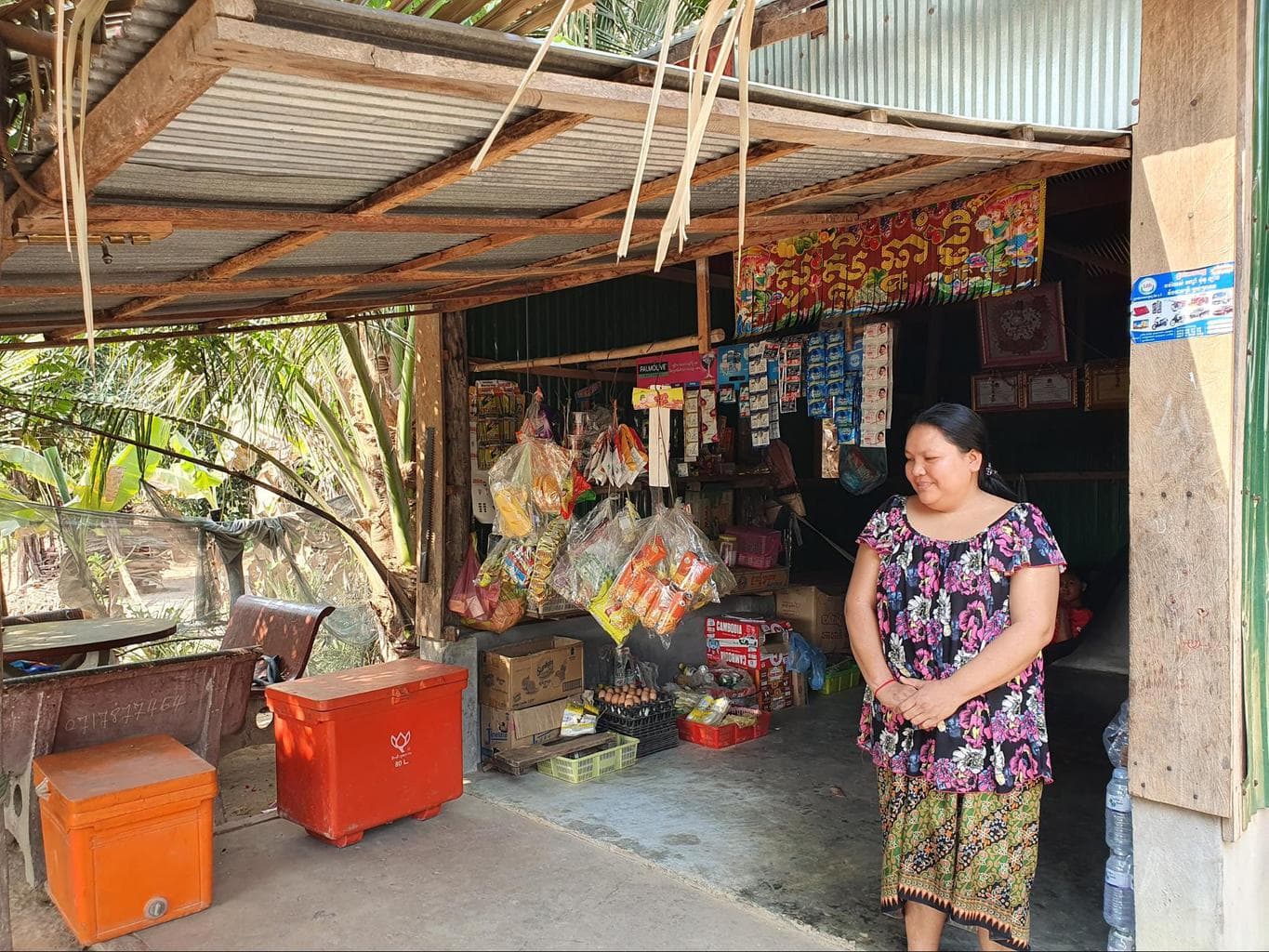 One of the micro-loans given to start a grocery store