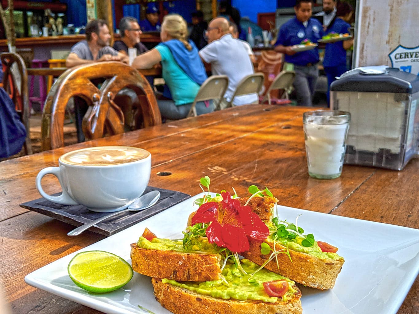 Coffee and a snack in Guatemala