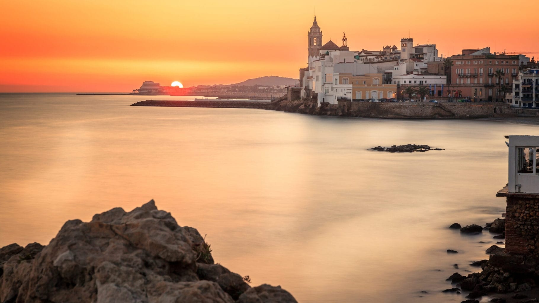 Sunset in Sitges