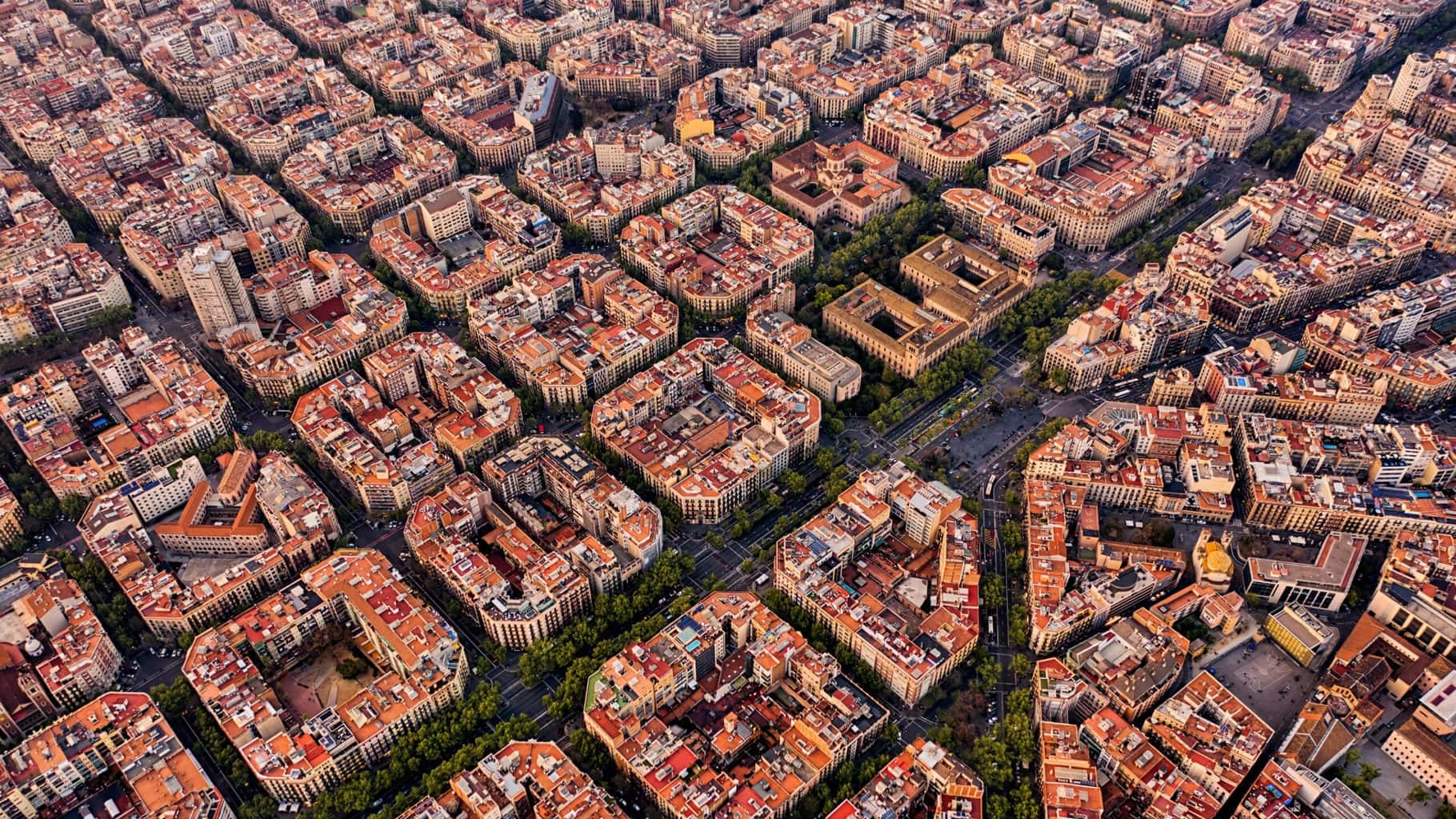 Barcelona University from above