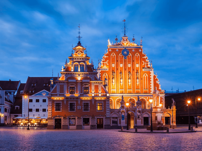 Riga at night