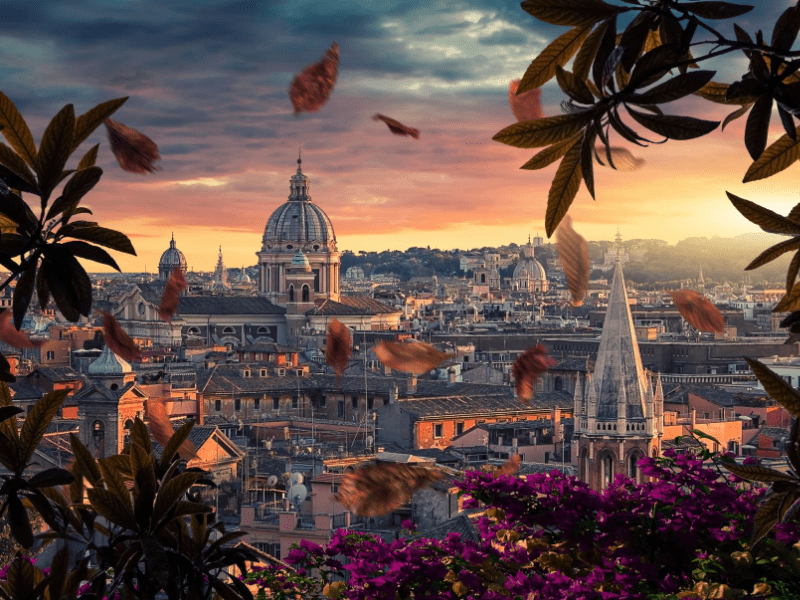 Rome at sunset