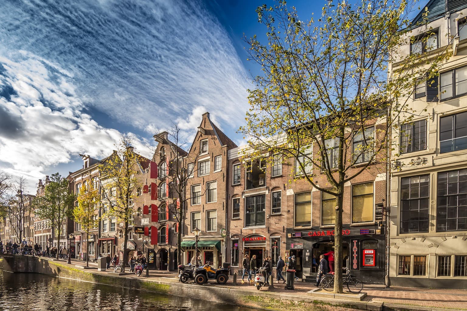 Streets and canals of Amsterdam