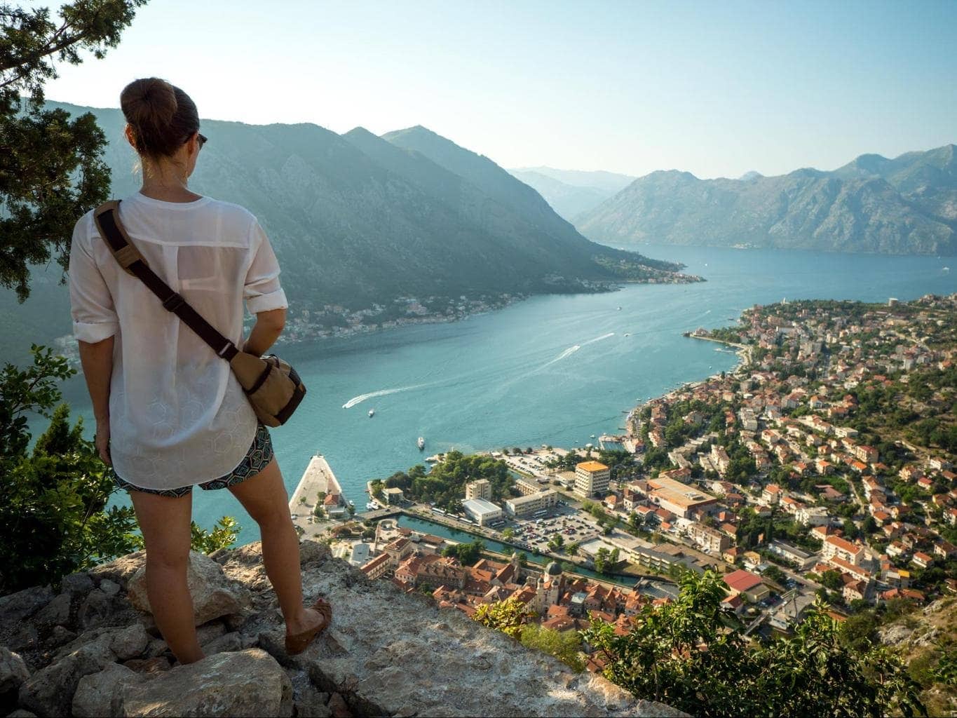 The view on the way up to Kotor fortress