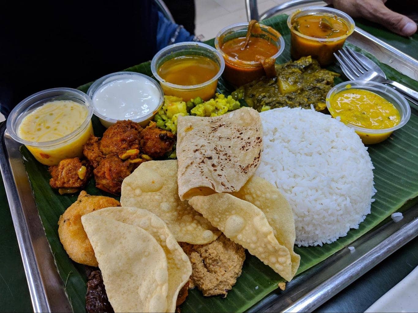 Authentic Indian vegetarian breakfast at Ananda Bhavan