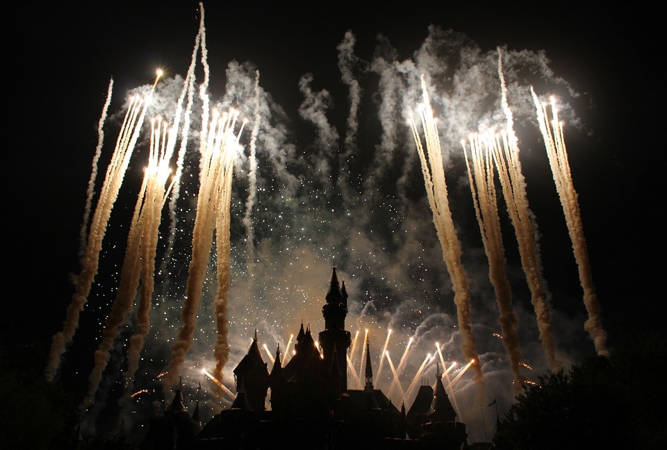 Fireworks at Disneyland