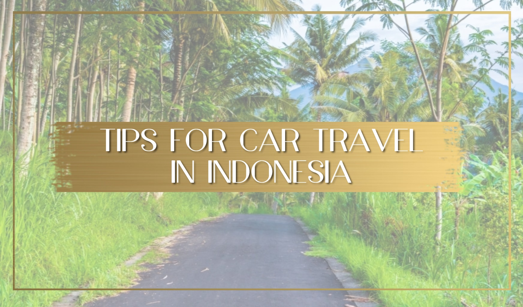 Tips for car traveling in Indonesia main