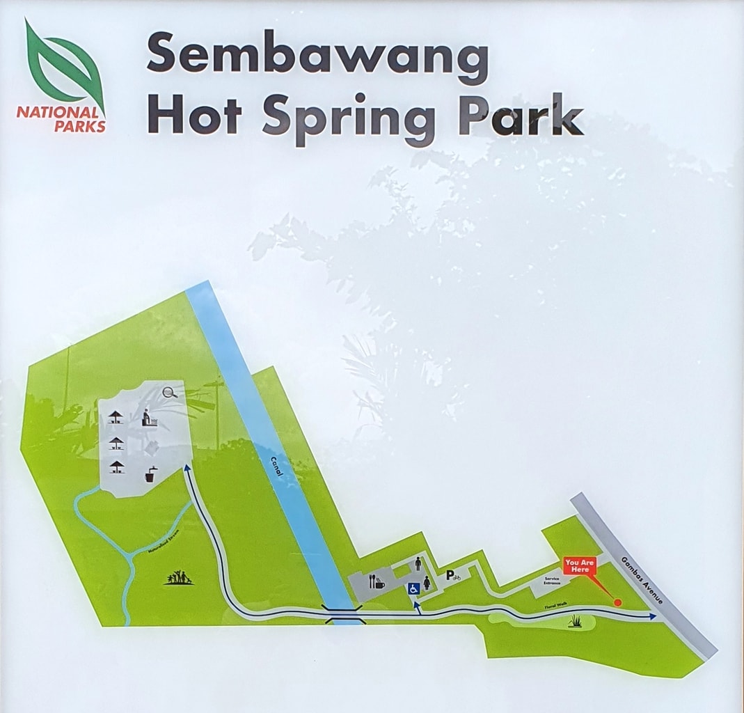 Sembawang Hot Spring Park map