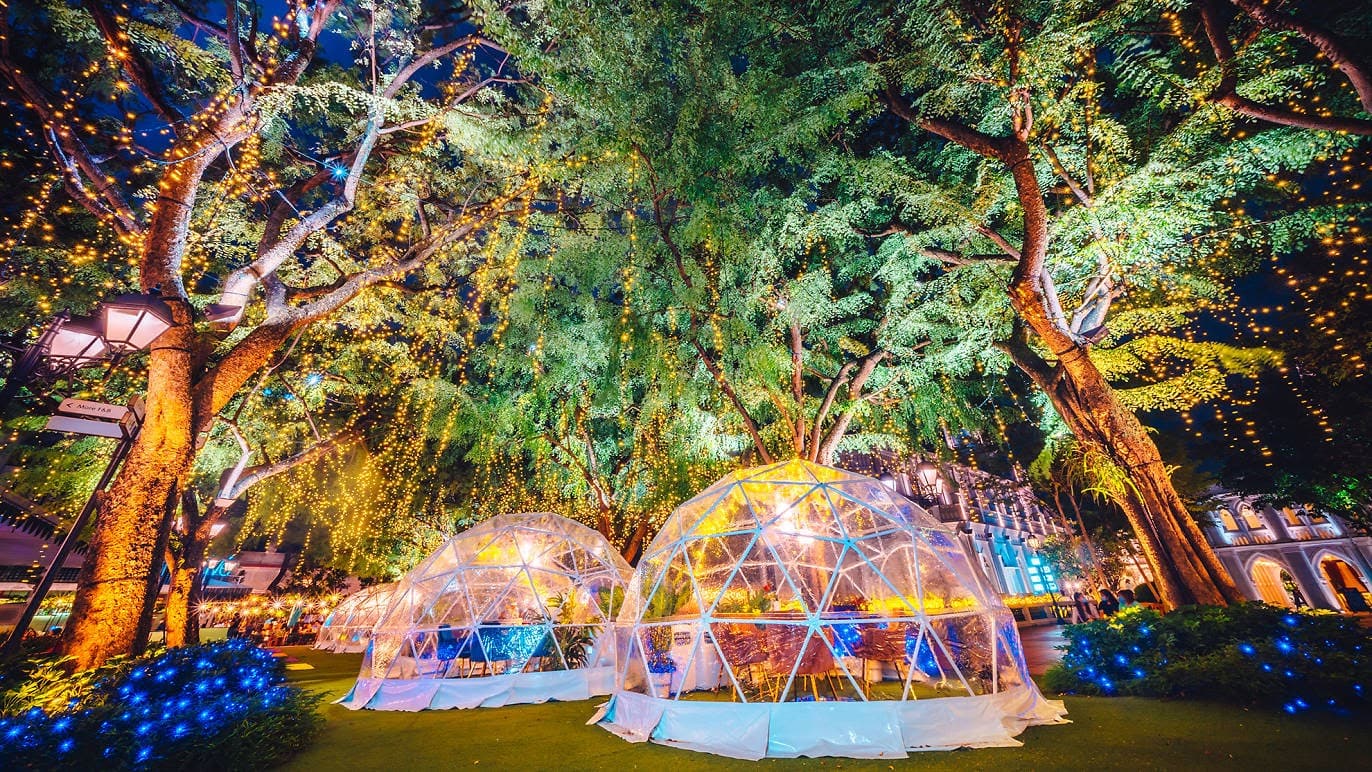 Dinner in a bubble at Chijmes or Capitol