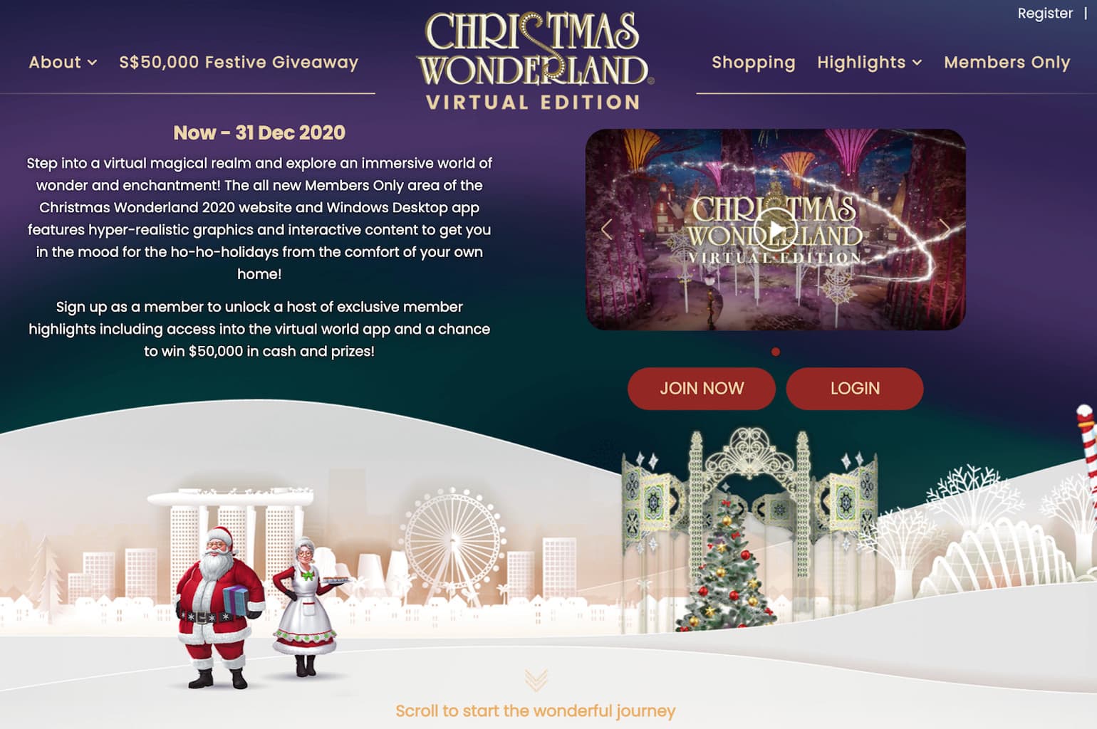 Christmas Wonderland at Gardens by the Bay