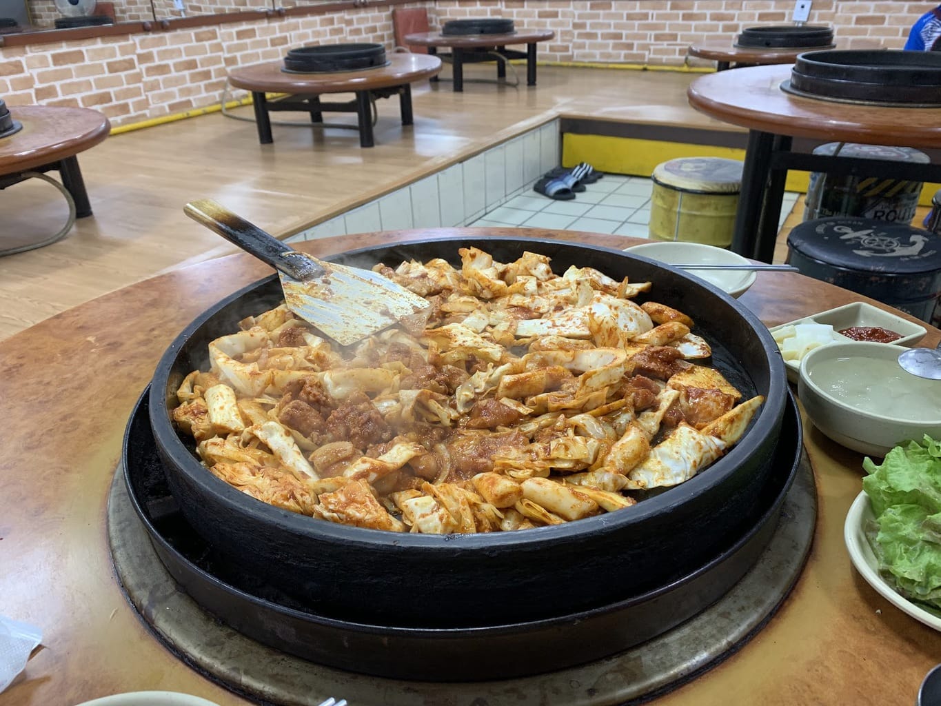 Dakgalbi in Chuncheon Myeongdong Dakgalbi Street