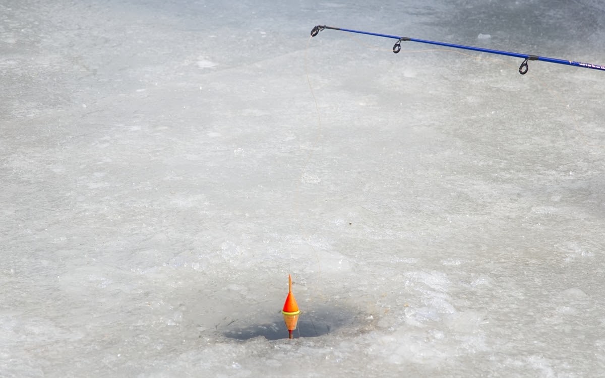 Ice fishing is a popular winter in Korea activity