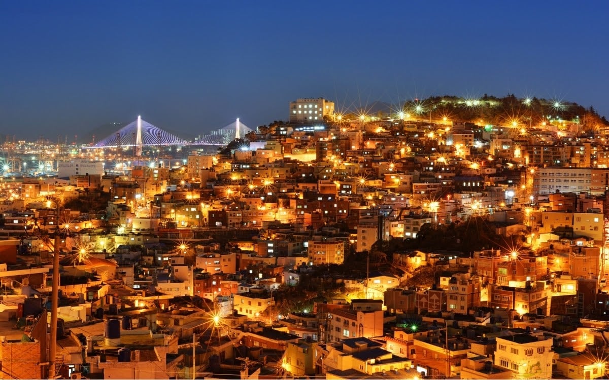 Busan scene at night