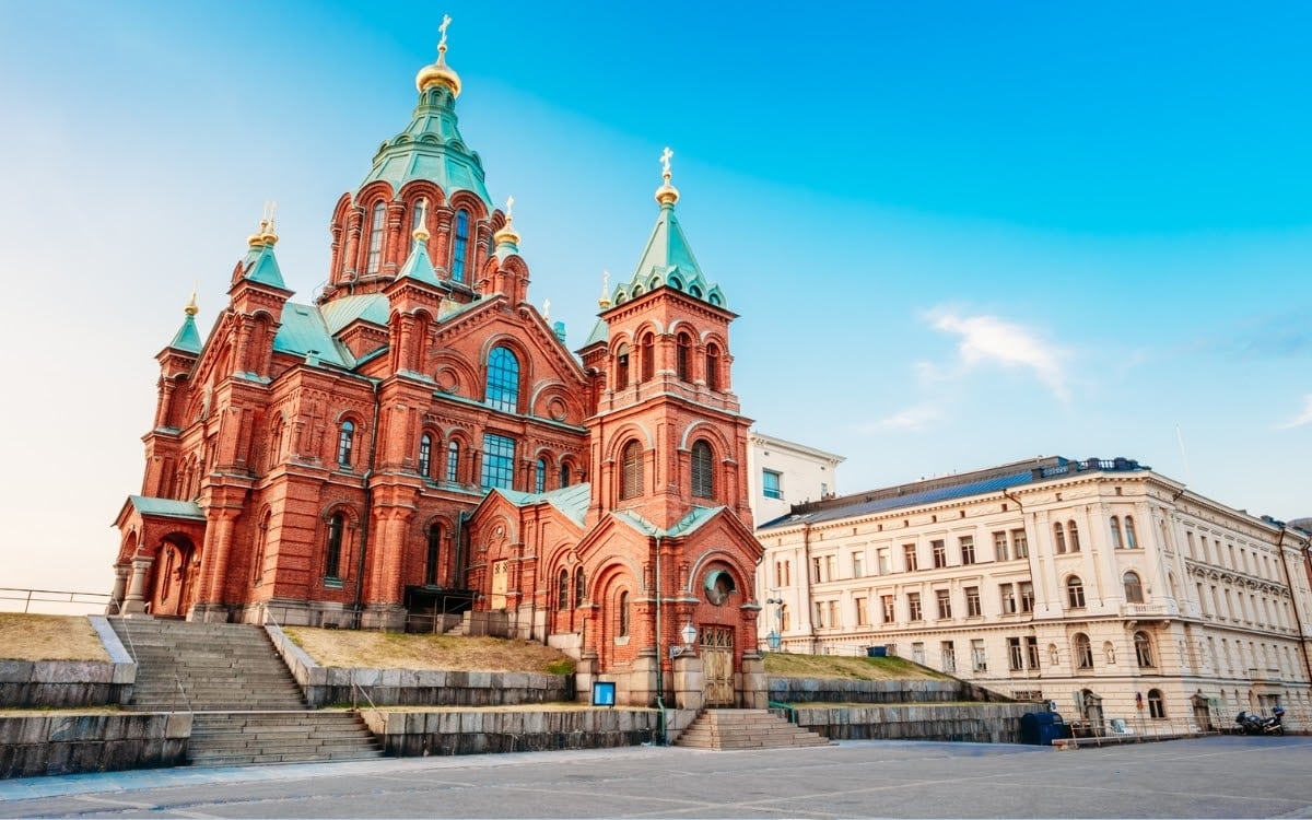 Beautiful Uspenski Cathedral in Helsinki