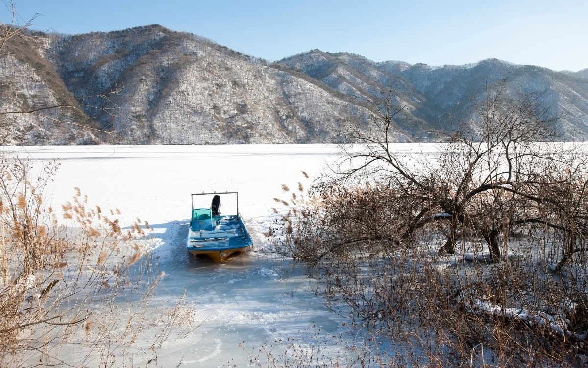 Winter scene in Hwacheon