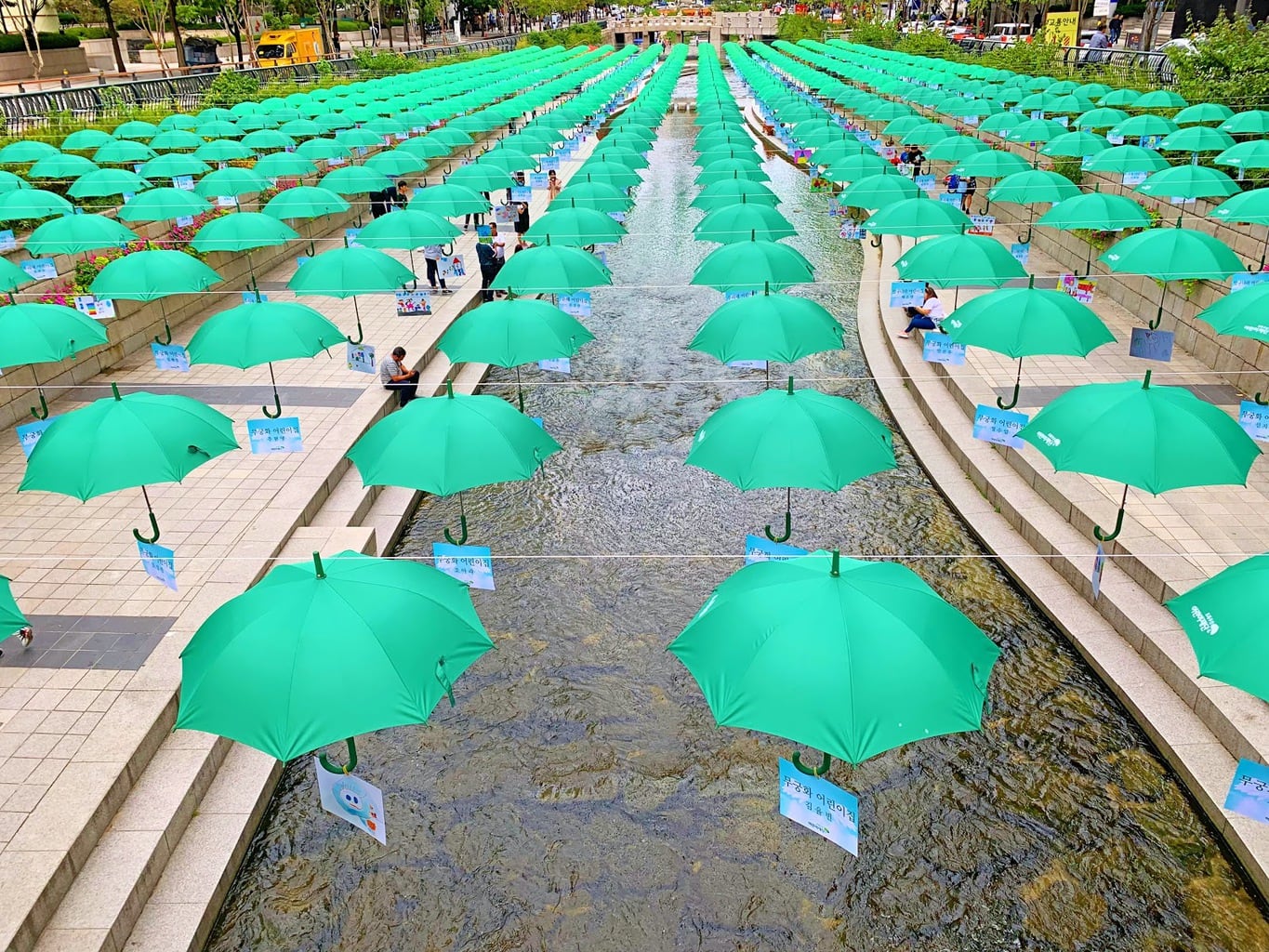 Cheonggyecheon Stream in central Seoul