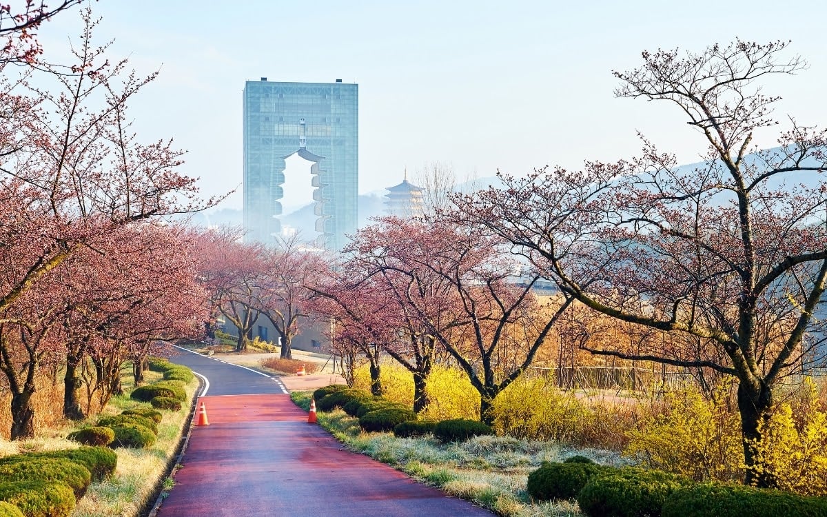 Road to Gyeongju Tower