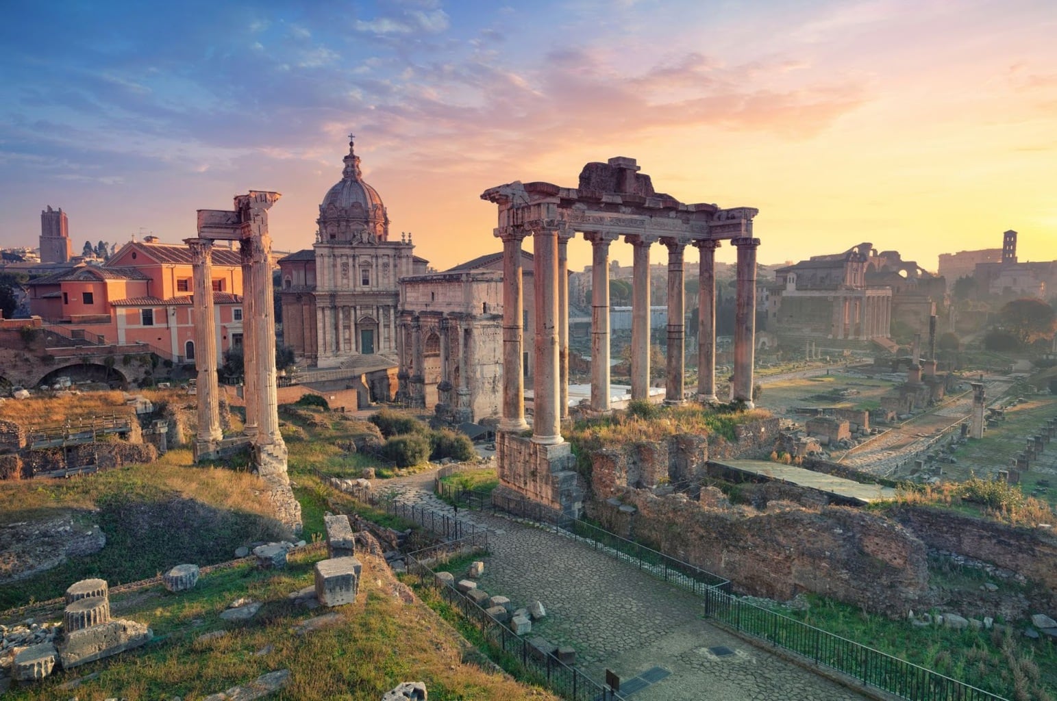 The remains of the Roman Forum