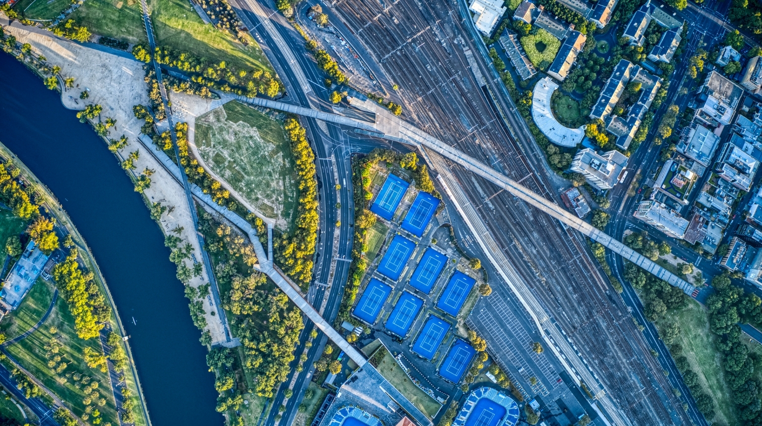 Tennis courts in Melbourne