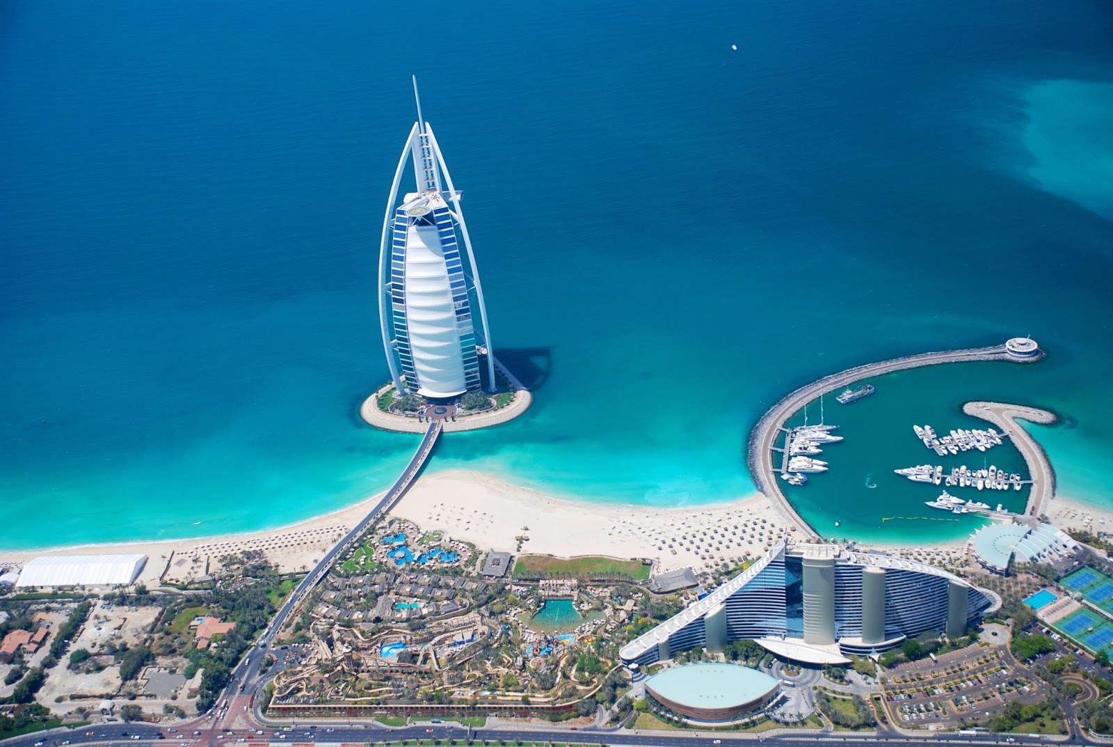 The iconic Burj Al Arab designed after a 