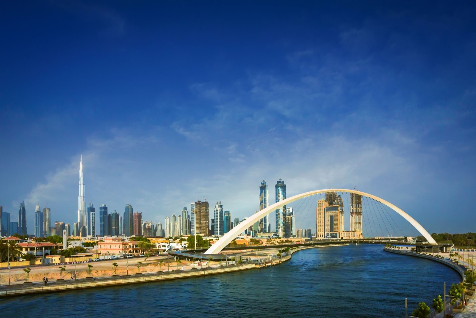 Much of Dubai’s water is desalinated water from the sea, thanks to its dry desert location.