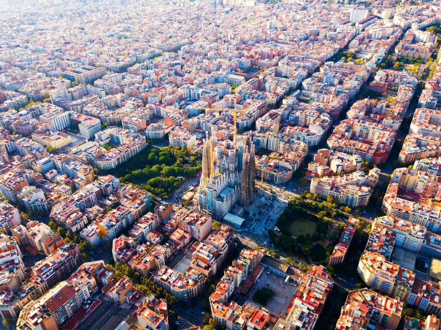 Eixample is uniquely built