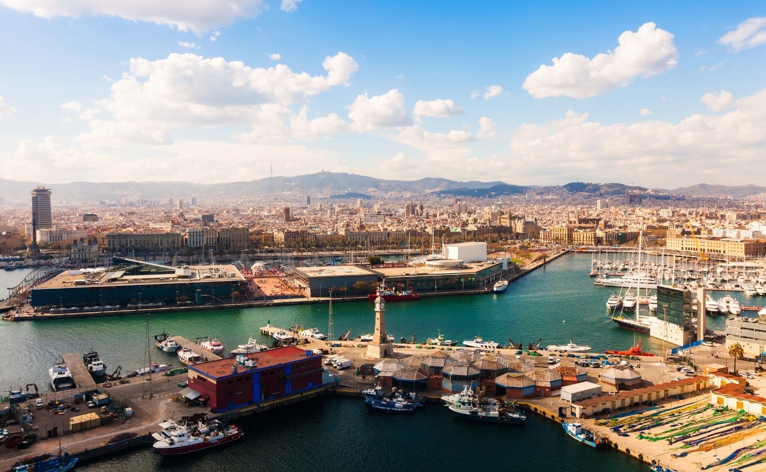 Port Vell bird’s eye view