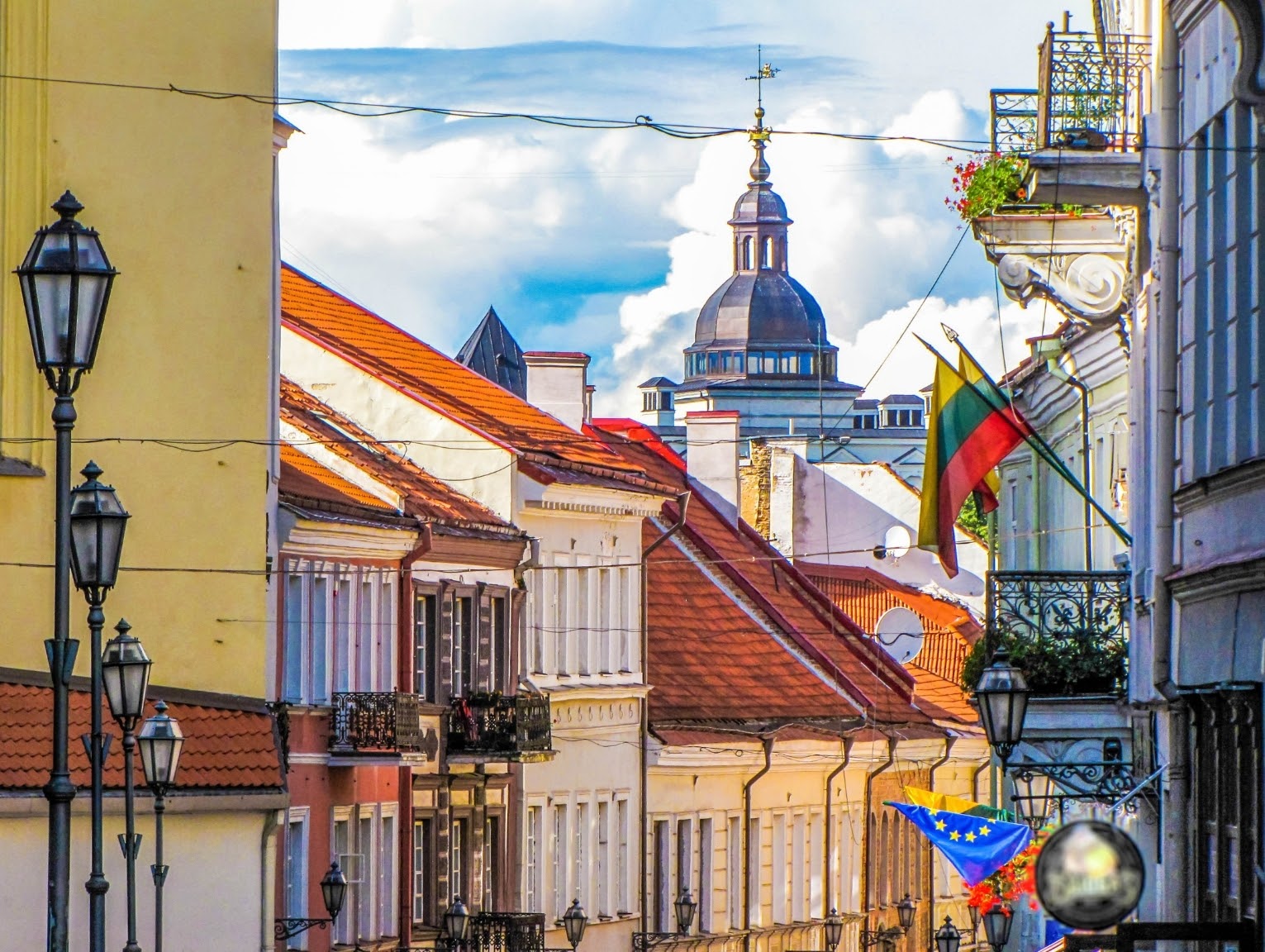 Old Town in the capital of Vilnius