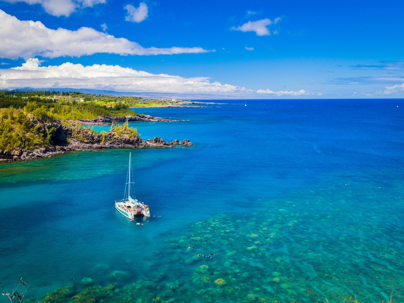 Hawaii has snorkeling, hiking, surfing, boating and scuba