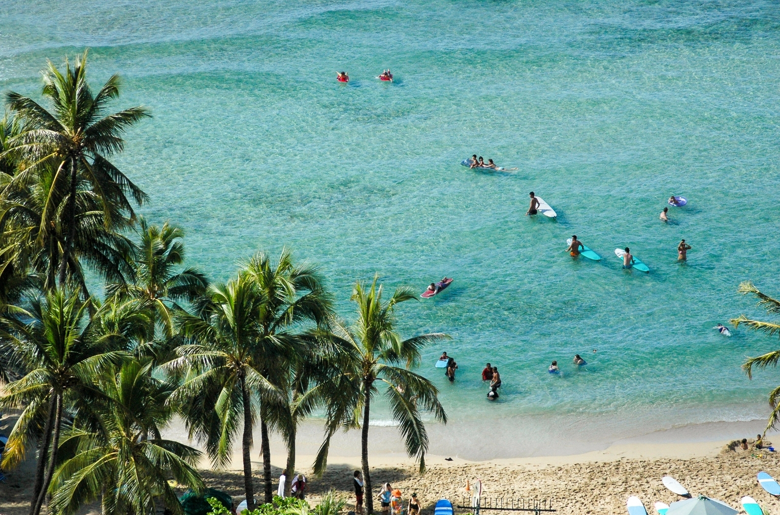 Surfers in Hawaii