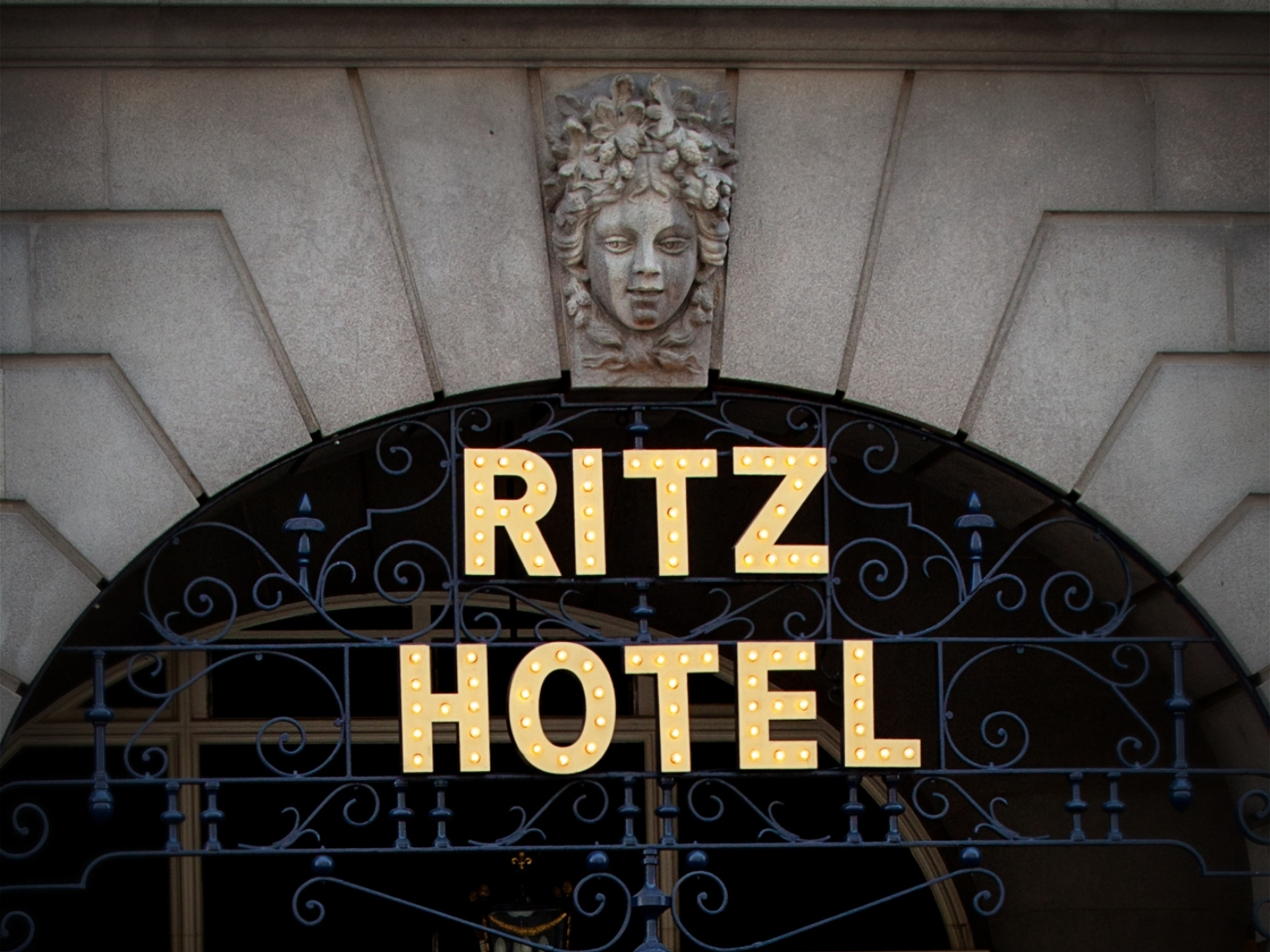 Entrance to the Ritz Hotel